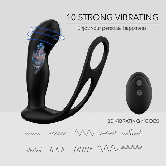 Vibrating Prostate Stimulator with Remote Control