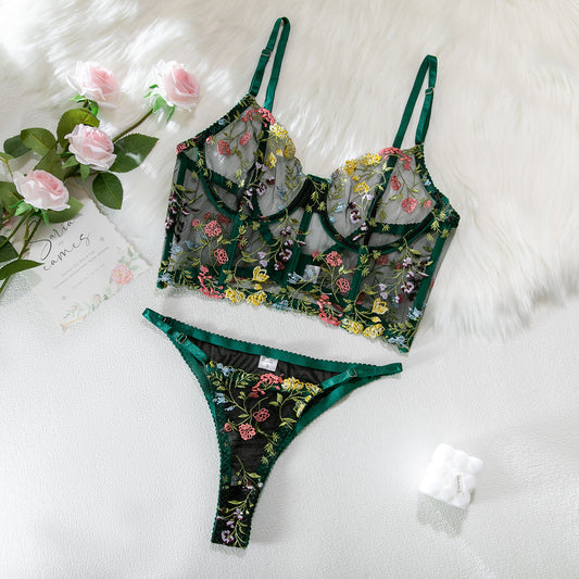 Floral Fishbone Bra, Camisole Bra