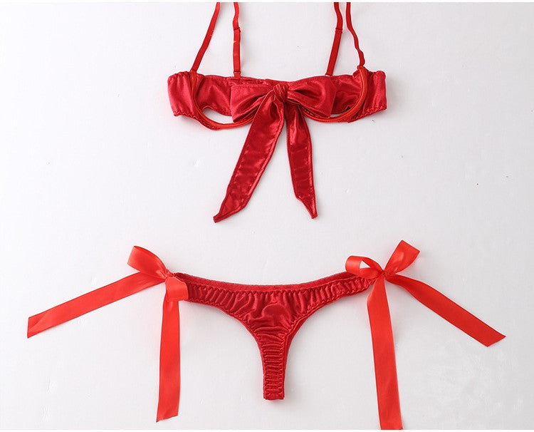 Bow Christmas Costume, Sexy Lingerie, Cute Style Set