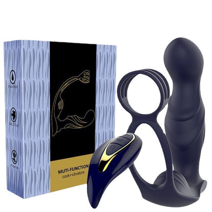 Cock & Ball Ring Prostate Vibrator with Remote Control