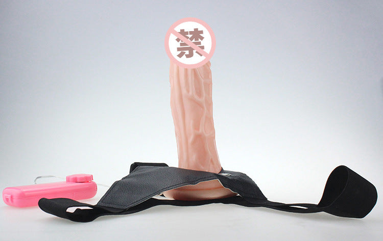 Realistic Strap-on Vibrating Dildo Wearable Waterproof Hollow Dildos Flexible Adult Sex Toys