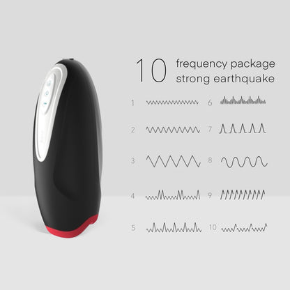 Automatic Male Masturbators - Male Masturbator Stroking Toys with 10 Vibrating Modes, Adult Male Sex Toys Realistic Mens Pocket Pussy Sex Toy, Warming Male Self Pleasuring Toys